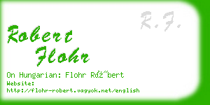 robert flohr business card